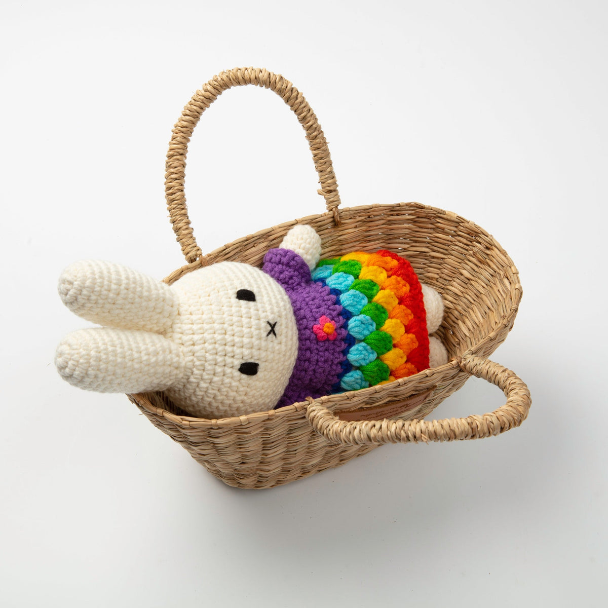 Peluche en Crochet Lapin Miffy - Robe Multicolore