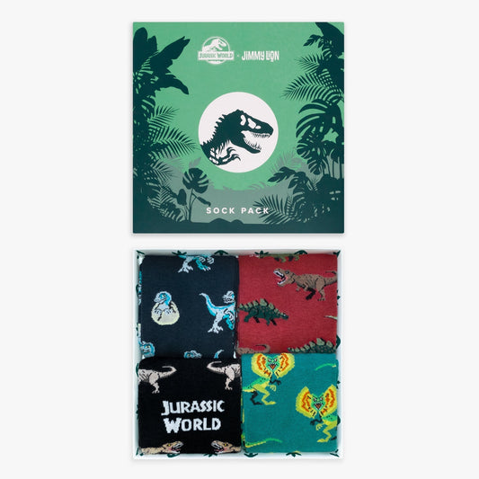 Jurassic World 4-Pack Socks Gift Set