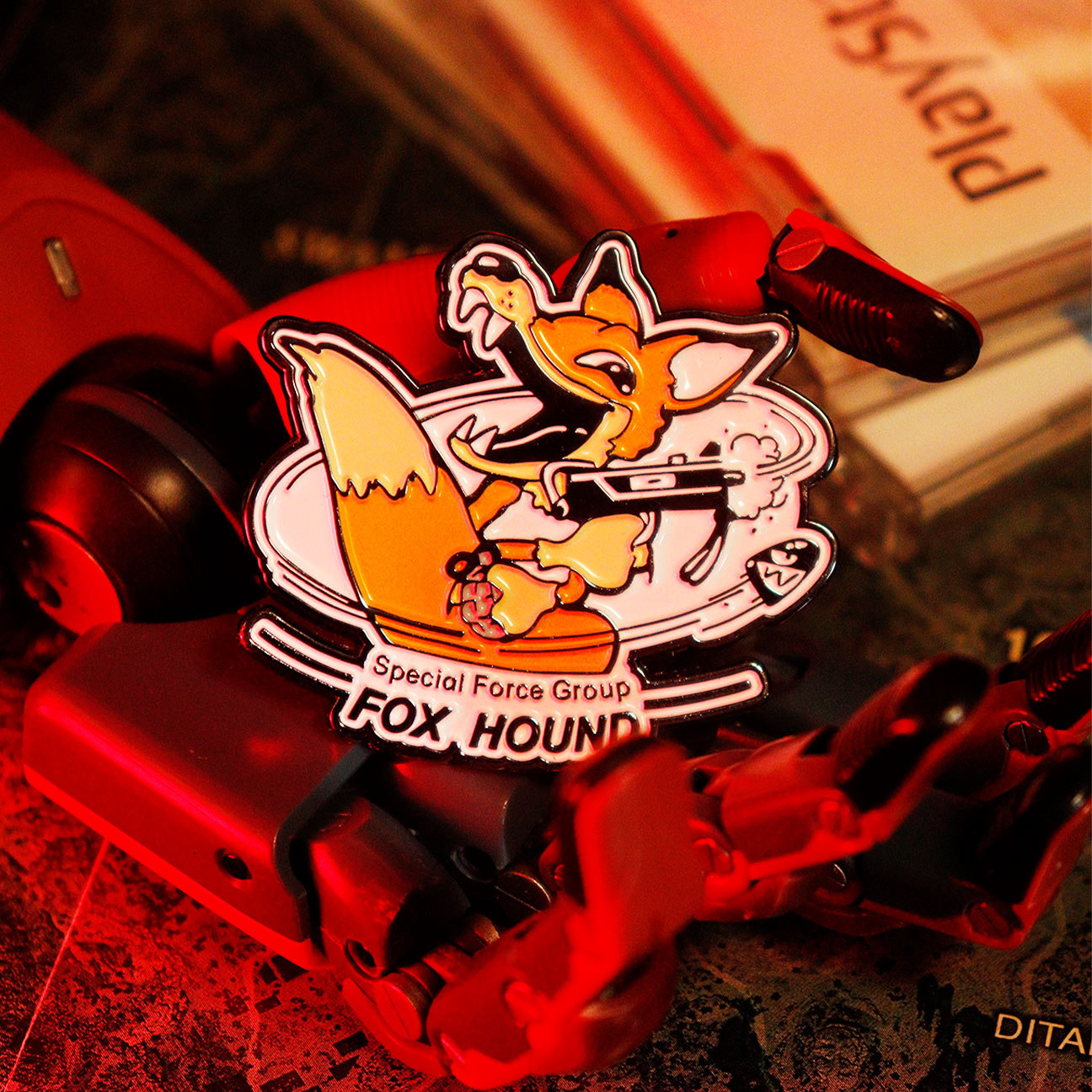 Metall-Anstecker Metal Gear Solid - Foxhound