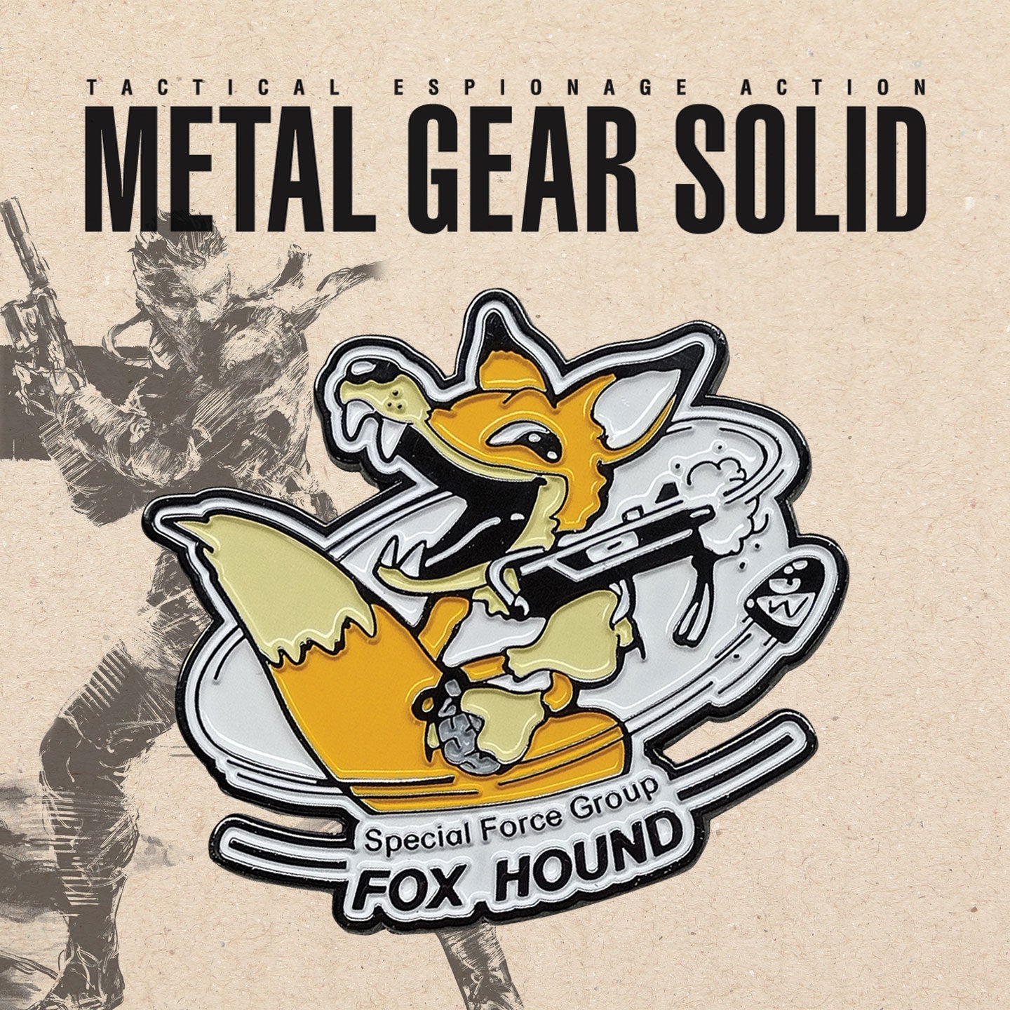 Metall-Anstecker Metal Gear Solid - Foxhound