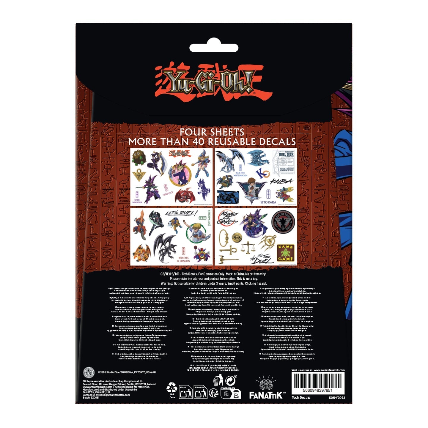 Stickers tech Yu-Gi-Oh!