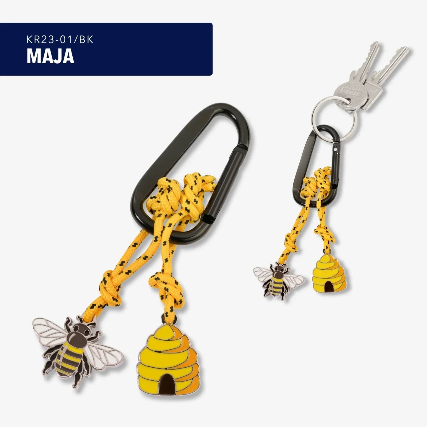 Porte clés Mousqueton Abeille Maja