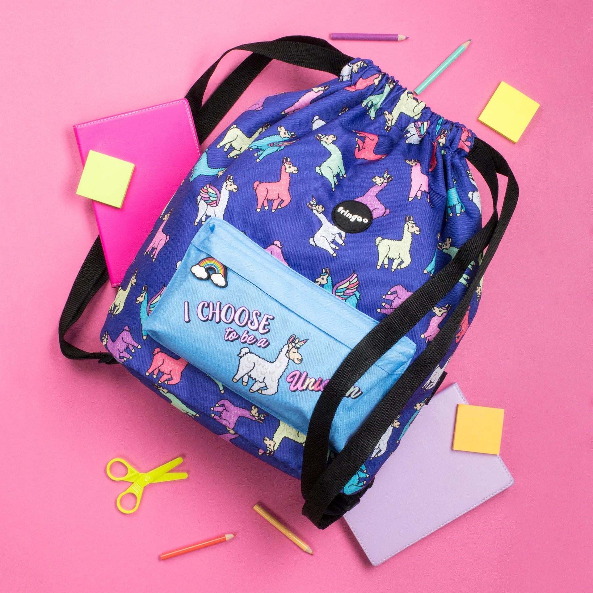 Sac à dos à cordon – Llamacorn