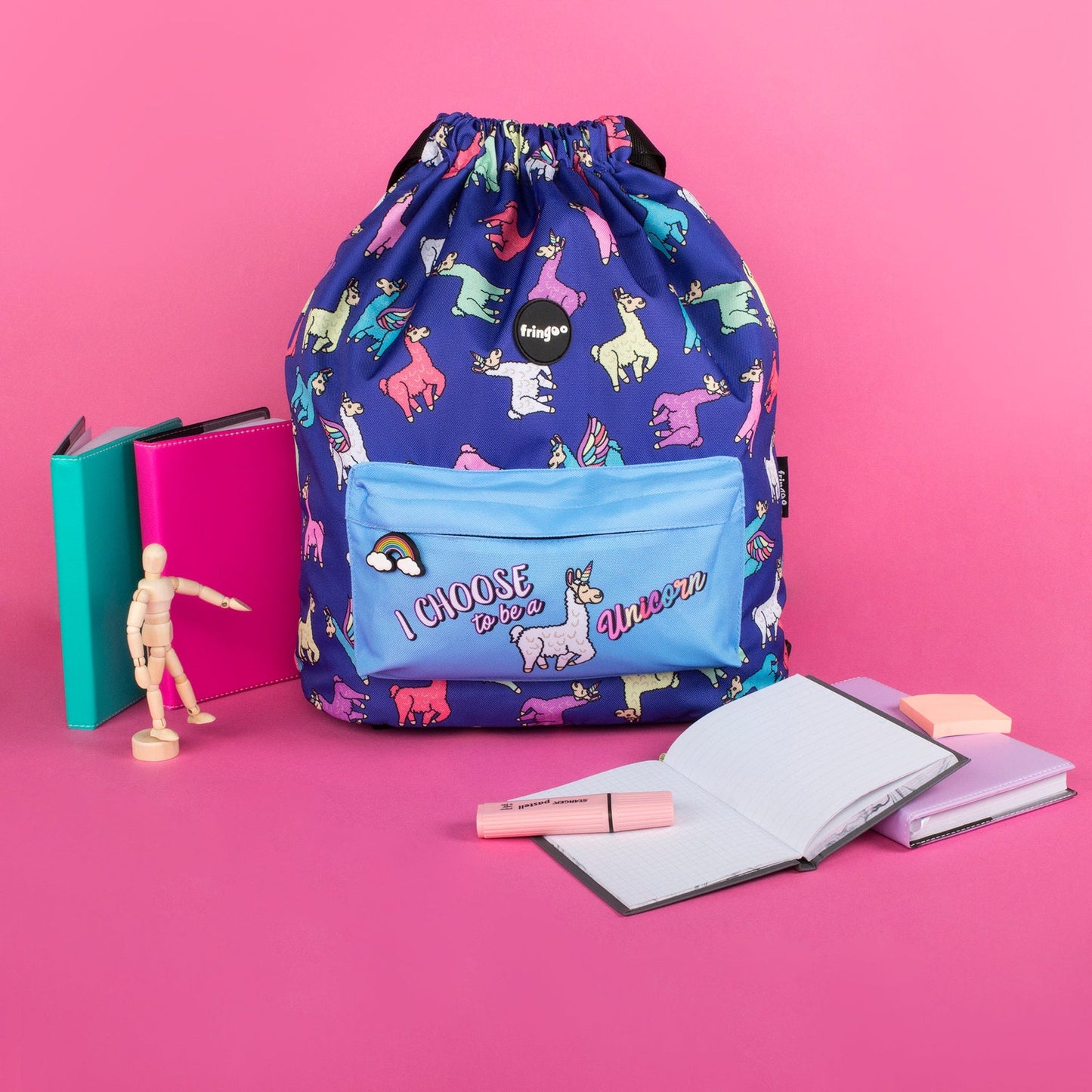 Sac à dos à cordon – Llamacorn