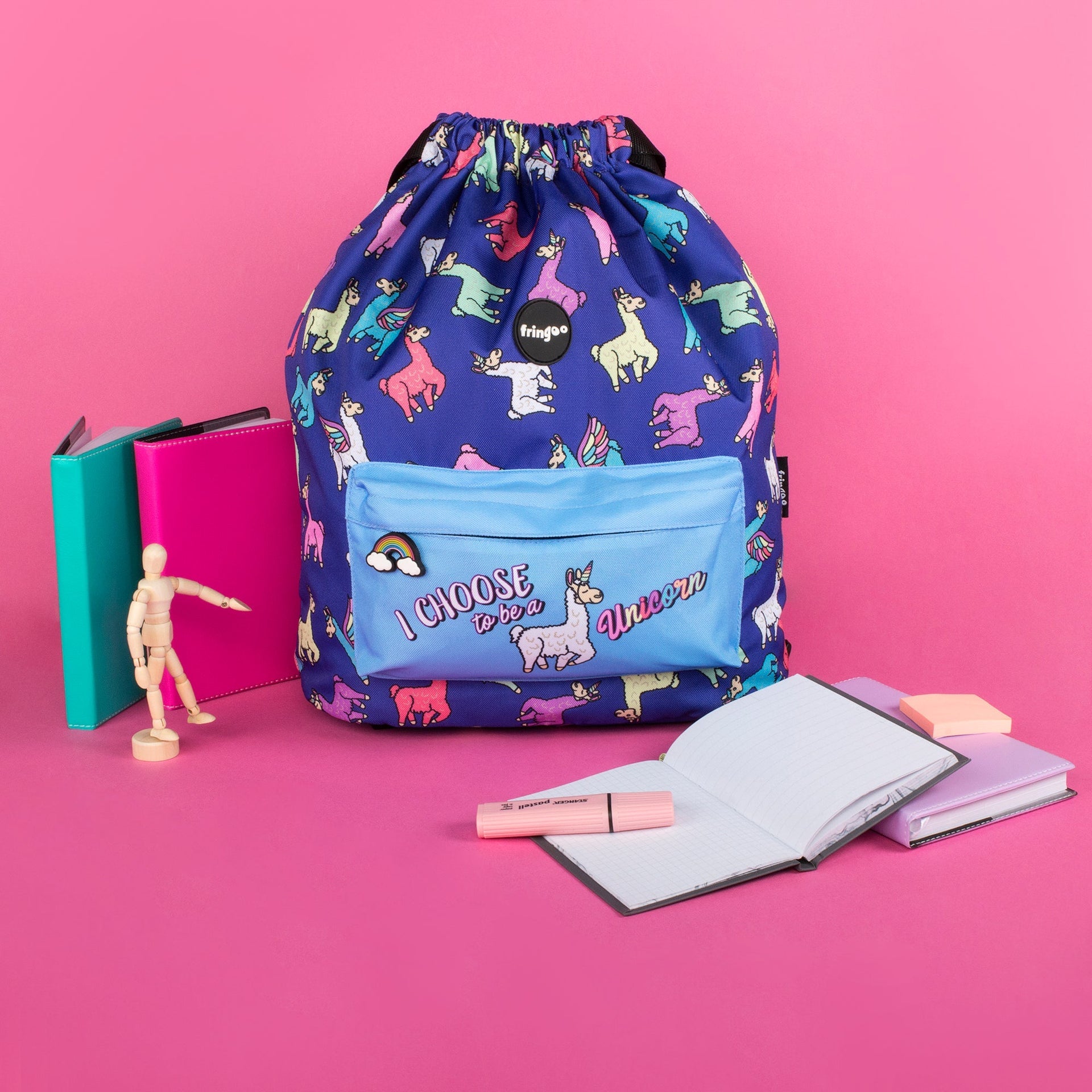Sac à dos à cordon – Llamacorn