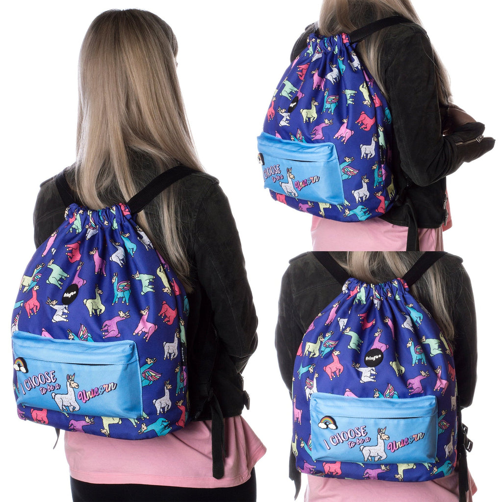 Sac à dos à cordon – Llamacorn