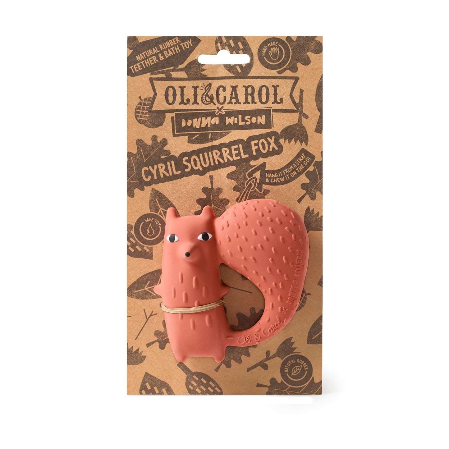 Cyril Squirrel Fox – Jouet de dentition bébé – Oli&Carol x Donna Wilson – vue produit 3