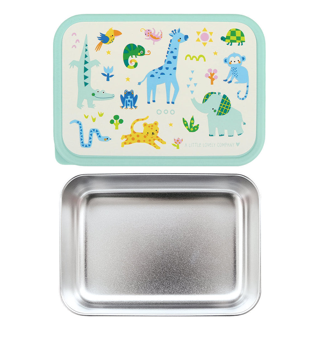 Boîte à déjeuner en inox - Jungle – vue 5 – A Little Lovely Company