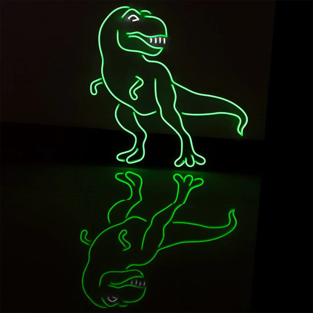 led wall neon dinosaur t rex 