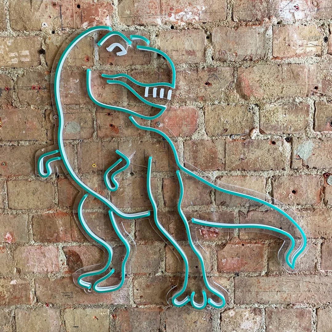 led wall neon dinosaur t rex 
