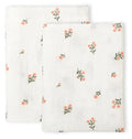 Lot de 2 langes en coton bio - Petites Fleurs – A Little Lovely Company