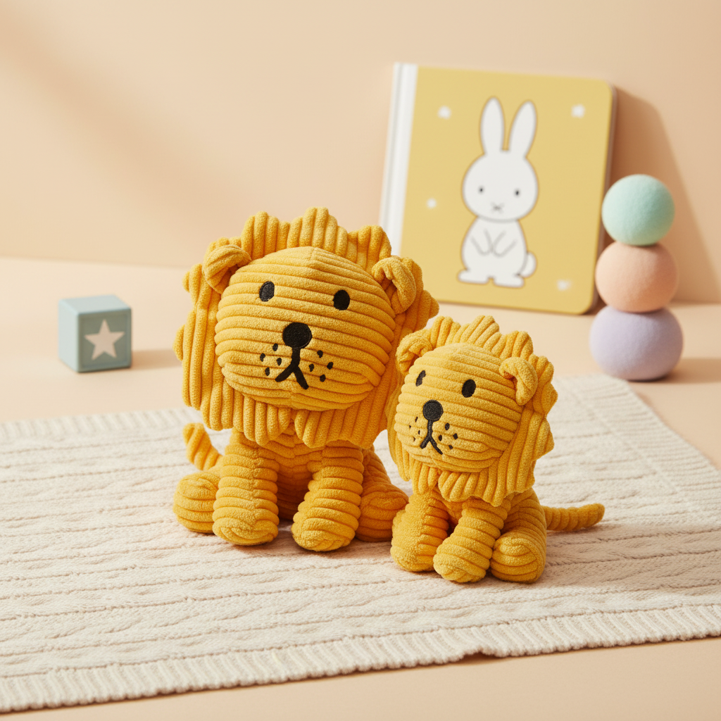 Плюшена играчка Lion Velours Côtelé