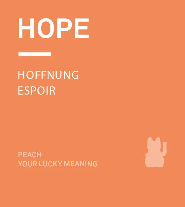 Lucky Cat Peach Candle