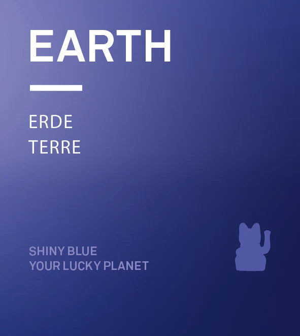 Chat Chanceux Bleu Brillant - Cosmic Edition Terre