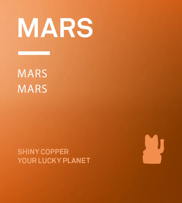 Shiny Copper Lucky Cat - Cosmic Edition Mars