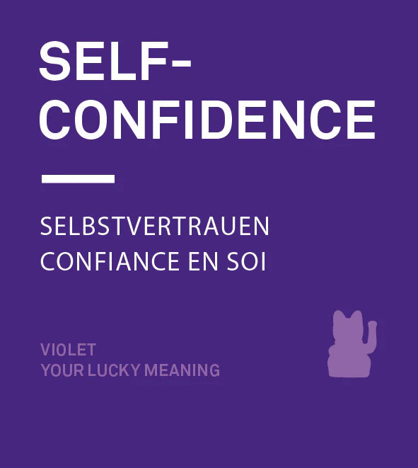 Chat Chanceux Violet