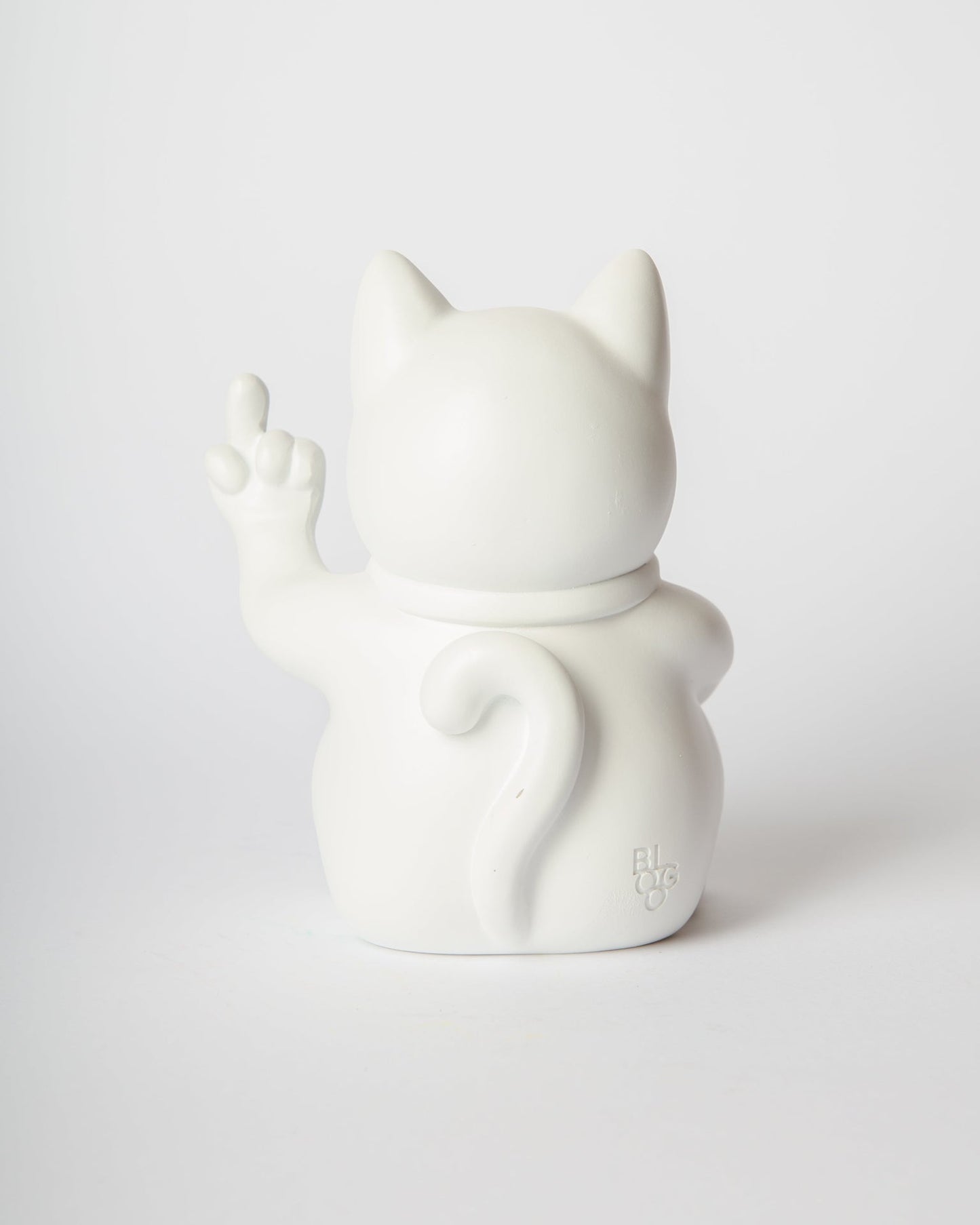 Chat Chanceux « Fuck » Blanc