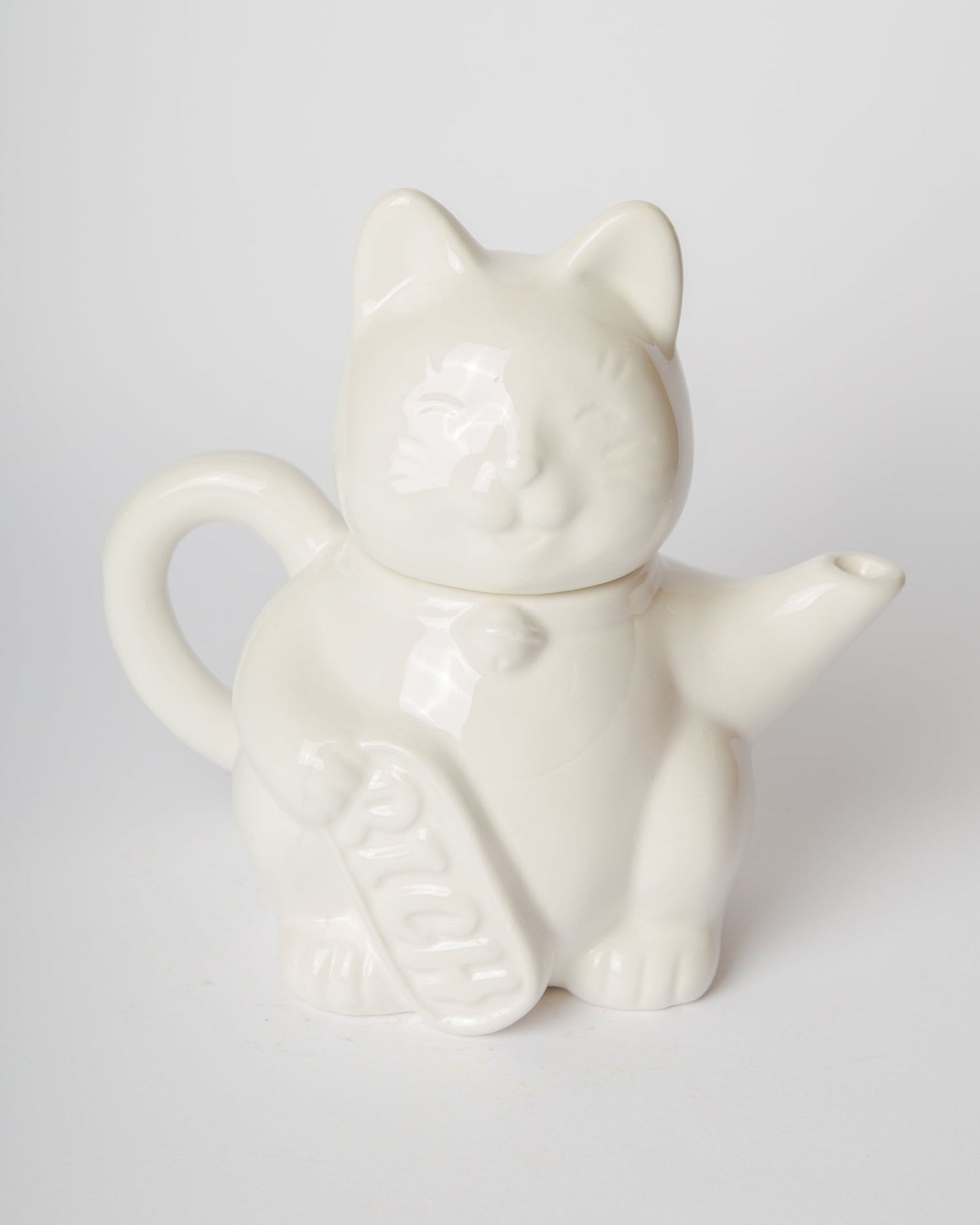 Théière Chat Chanceux Blanc