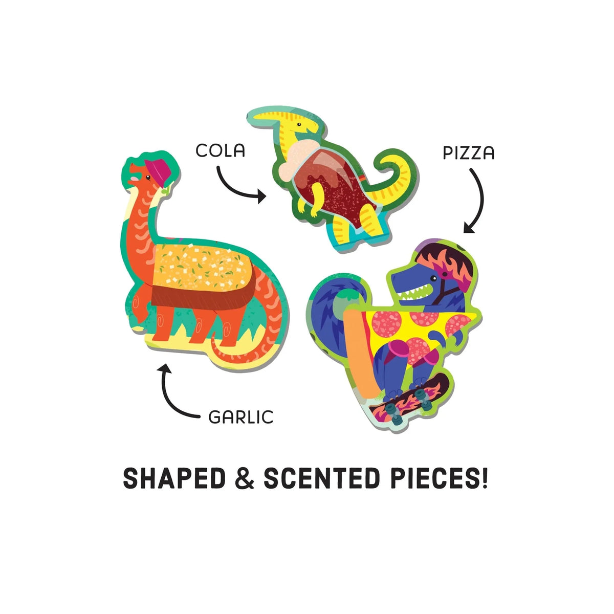 Puzzle Pizzasaurus 60 pièces - boîte Mudpuppy