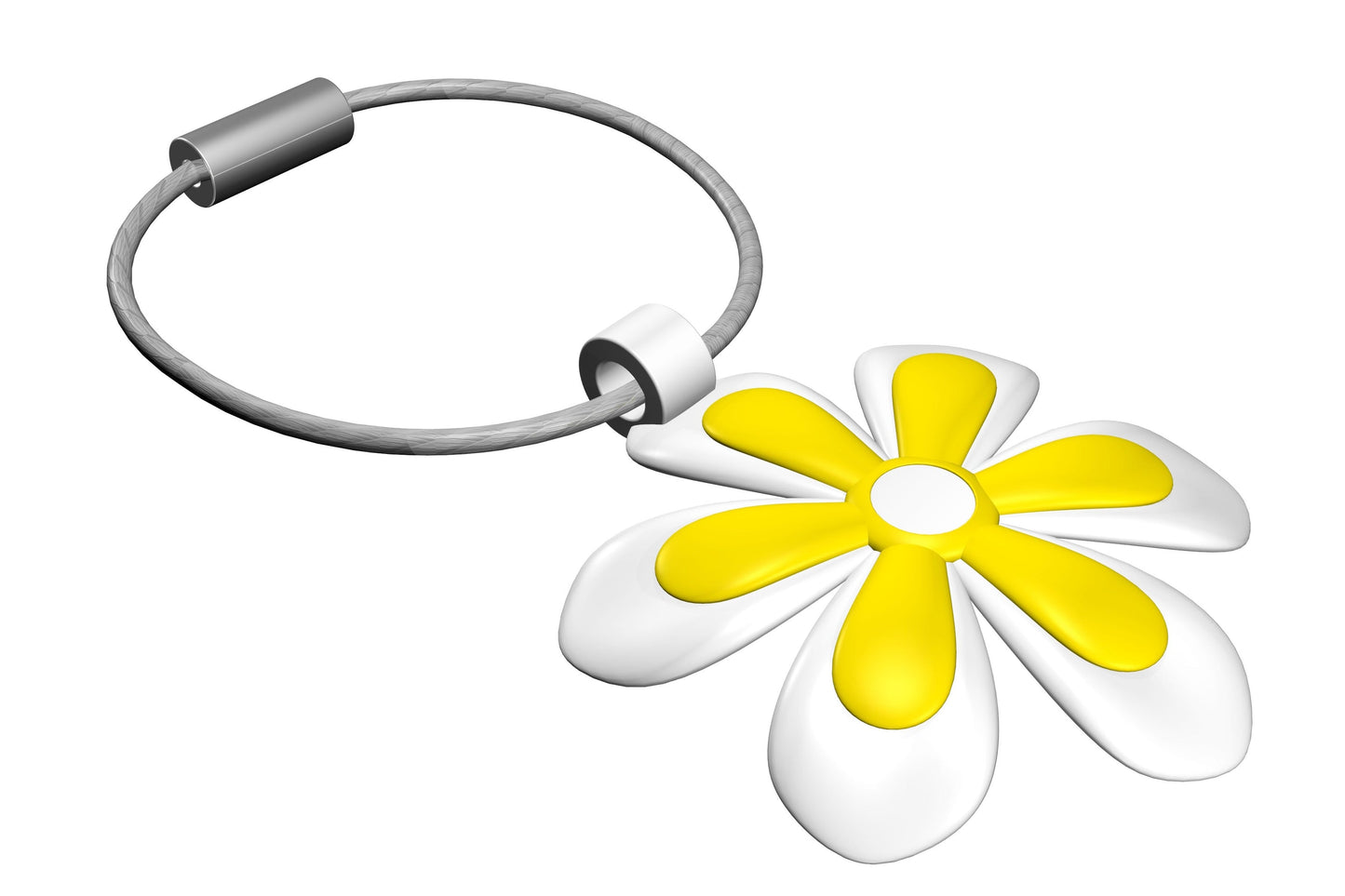 Klíčenka se žlutým květem