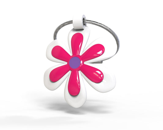 Μπρελόκ ροζ λουλούδι