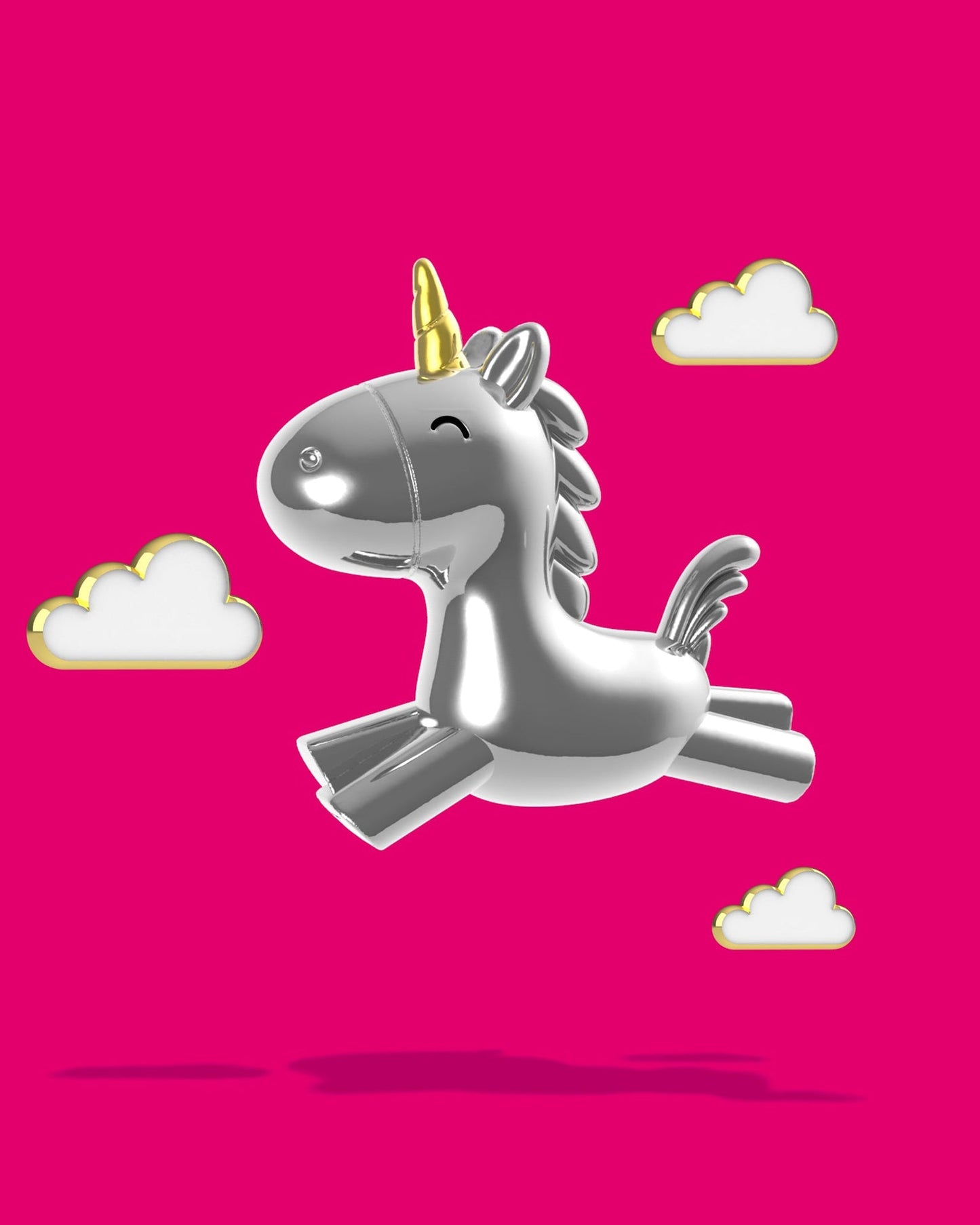 Happy Unicorn nøkkelring