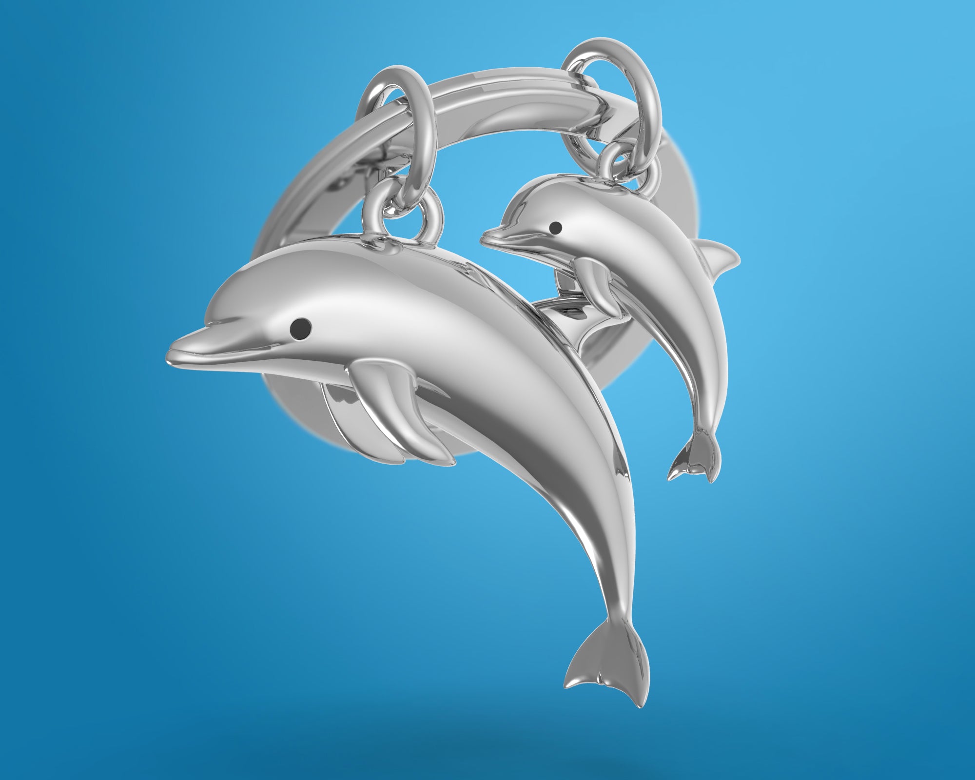 Schlüsselanhänger mit Delfin
