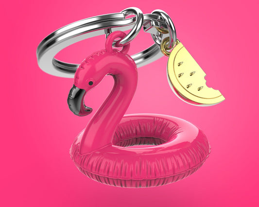 Přívěsek na klíče Pink Flamingo Buoy