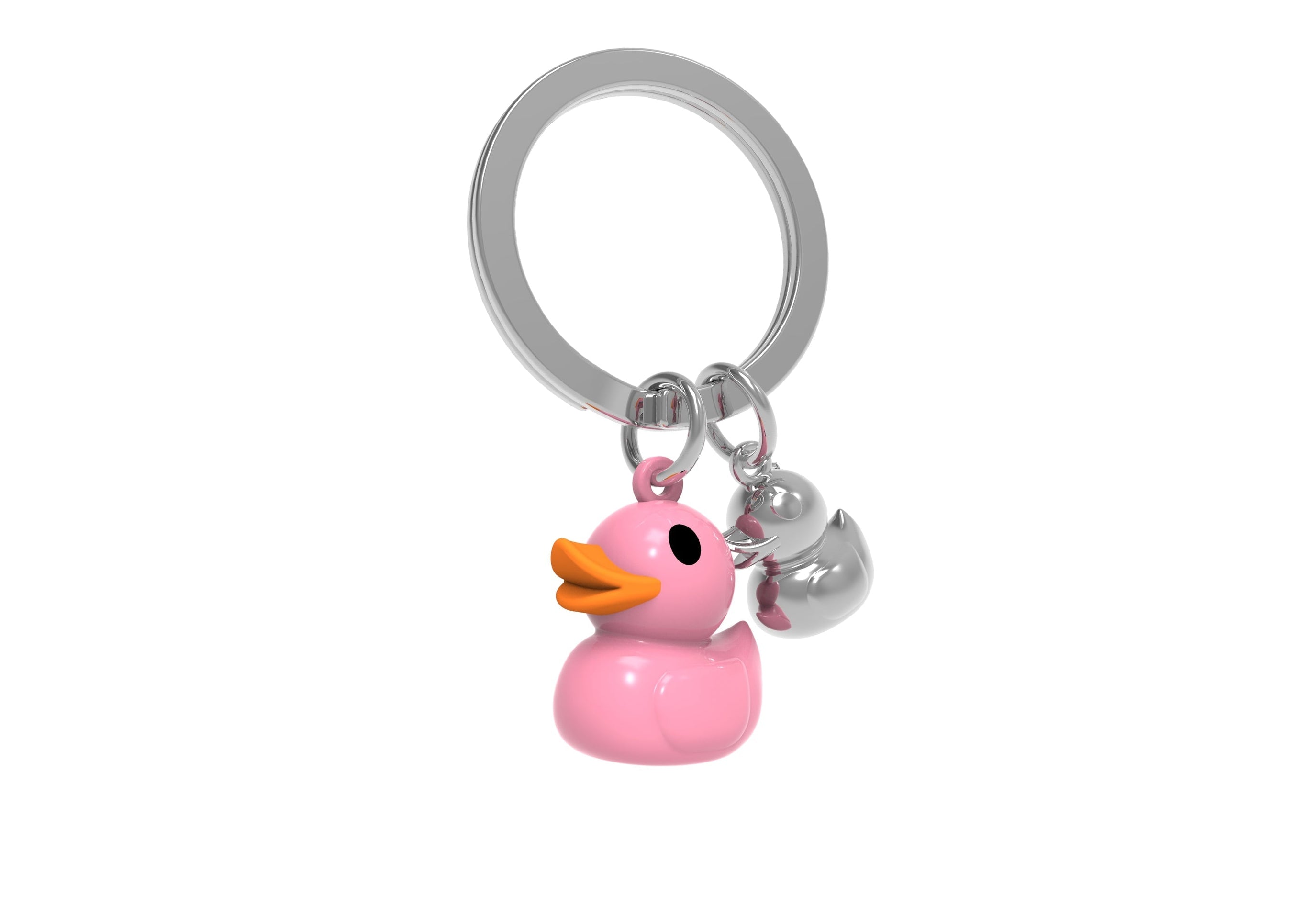Llavero Pato Rosa Claro