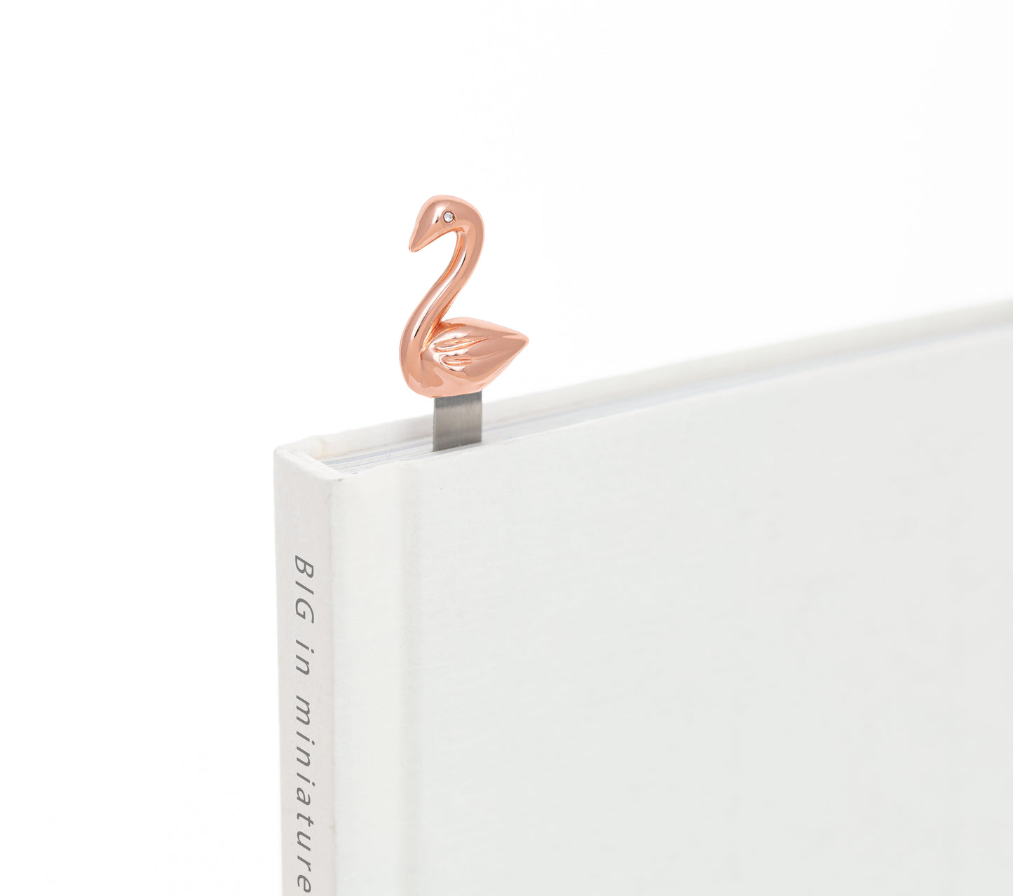 Marque Page Cygne Or Rose Meta[l]morphose | Boutique d'objets cadeaux designs CoolDesign.fr