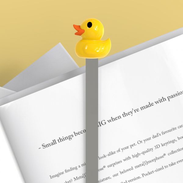 marque page canard jaune metalmorphose MTMB209 03 5404006042425