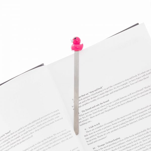 marque page canard rose metalmorphose 