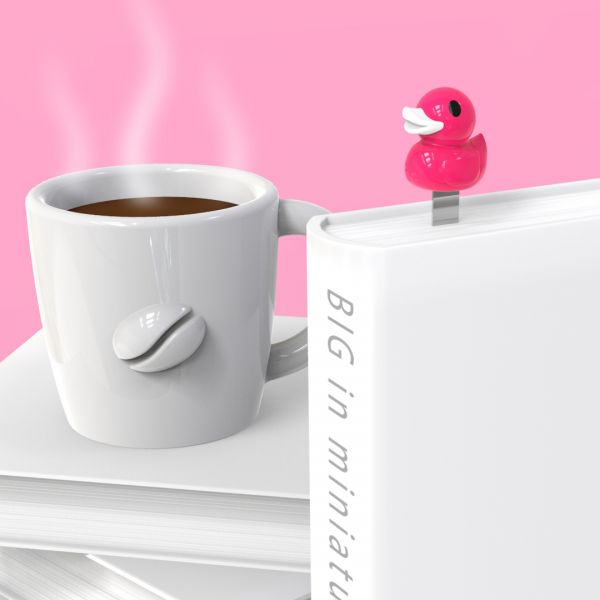 marque page canard rose metalmorphose 