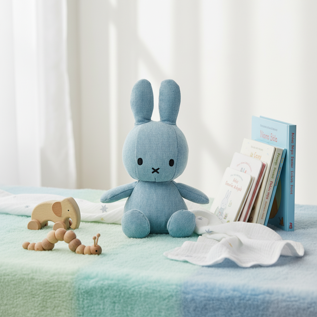 Peluche Lapin Miffy Denim Clair