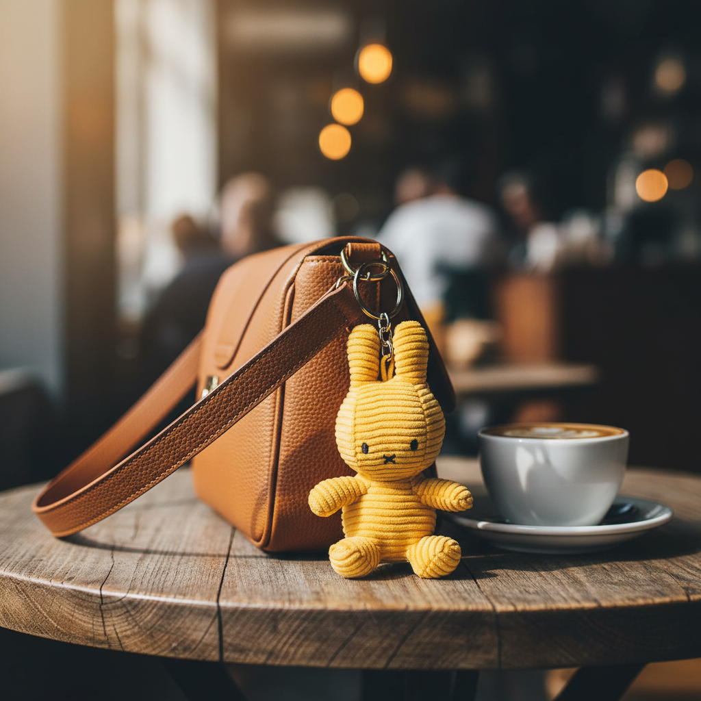 Porte-clés Lapin Miffy Velours Côtelé