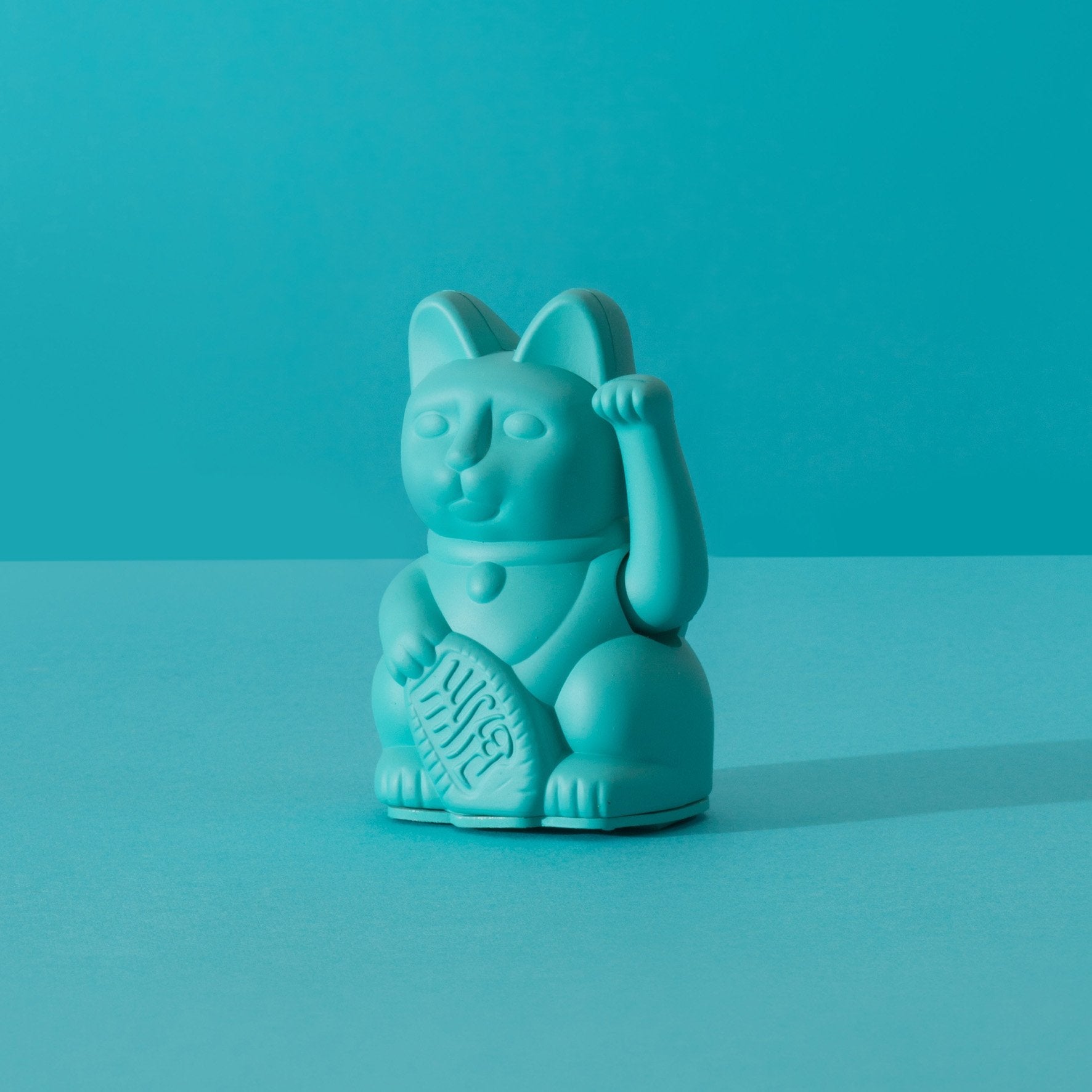 Mini Chat Chanceux Turquoise - le Chat Chanceux