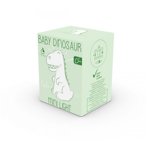 mini veilleuse dinosaure blanc dhink 