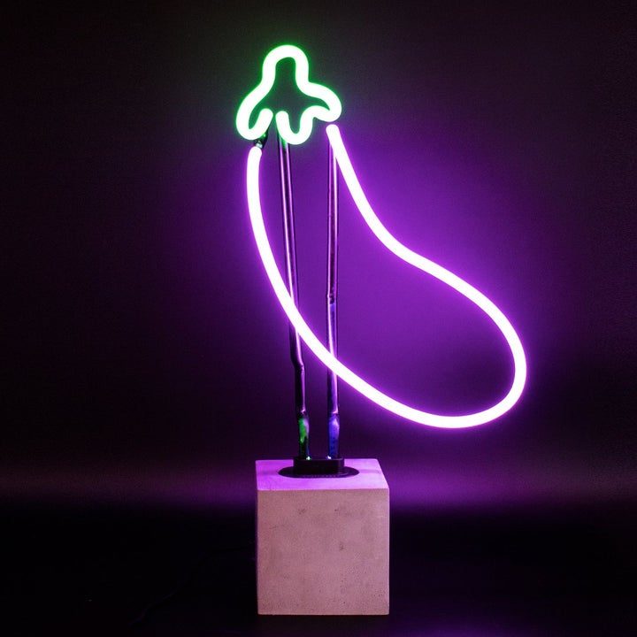 neon replacement glass concrete base aubergine NRG AUB 5060081506148