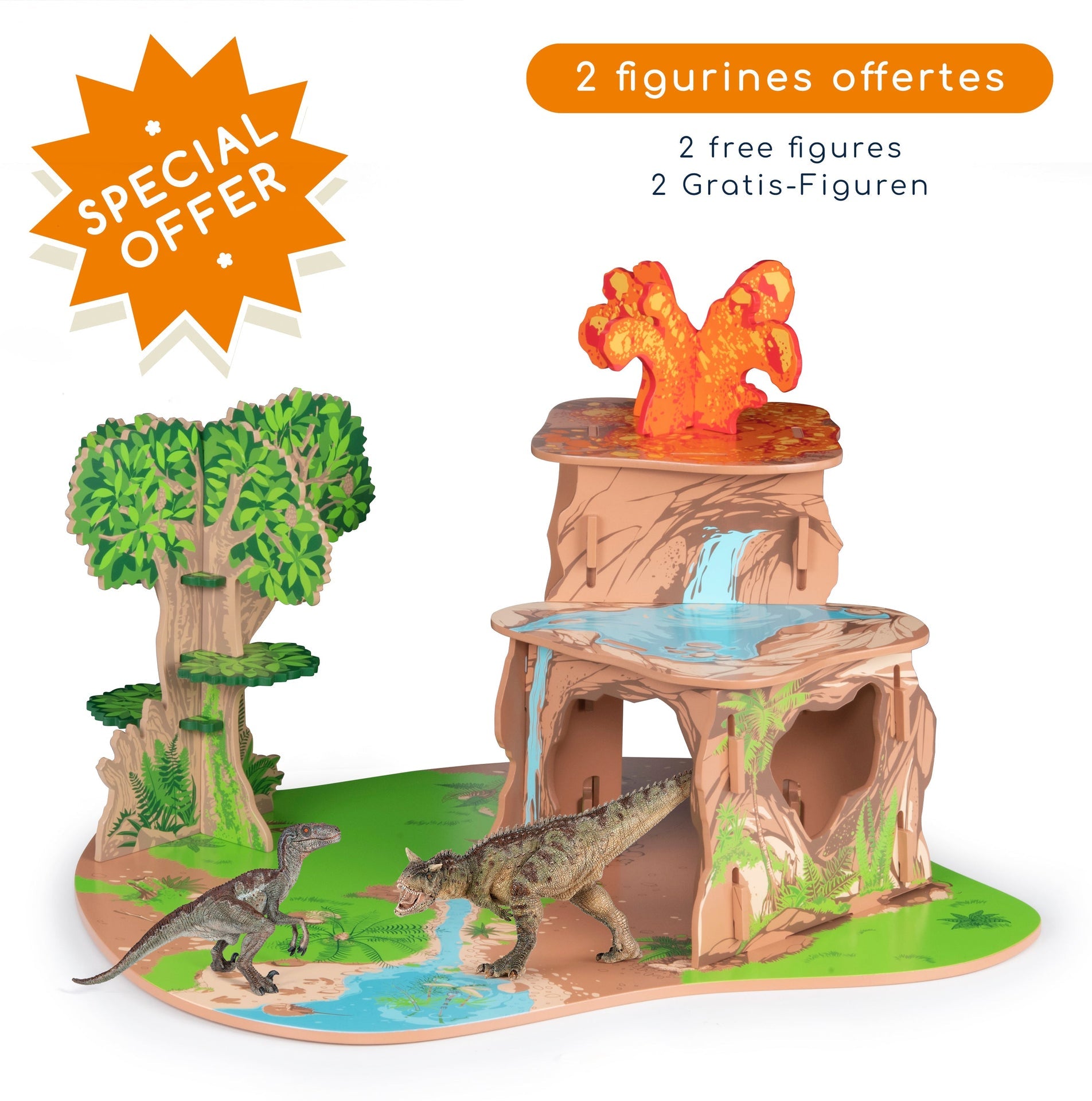 La Terre des dinosaures + 2 figurines offertes Papo - dinosaure