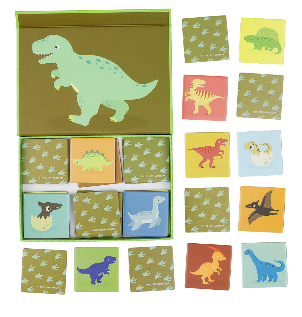 Jeu de mémoire - Petits dinosaures – vue 3 – A Little Lovely Company