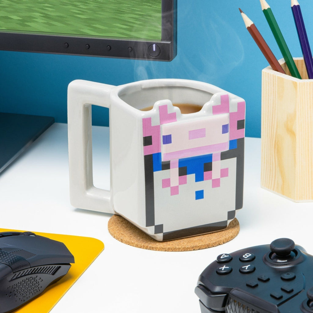 3D Minecraft Mug - Axolotl