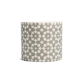 Pot de fleurs Carreaux - fleurs grises