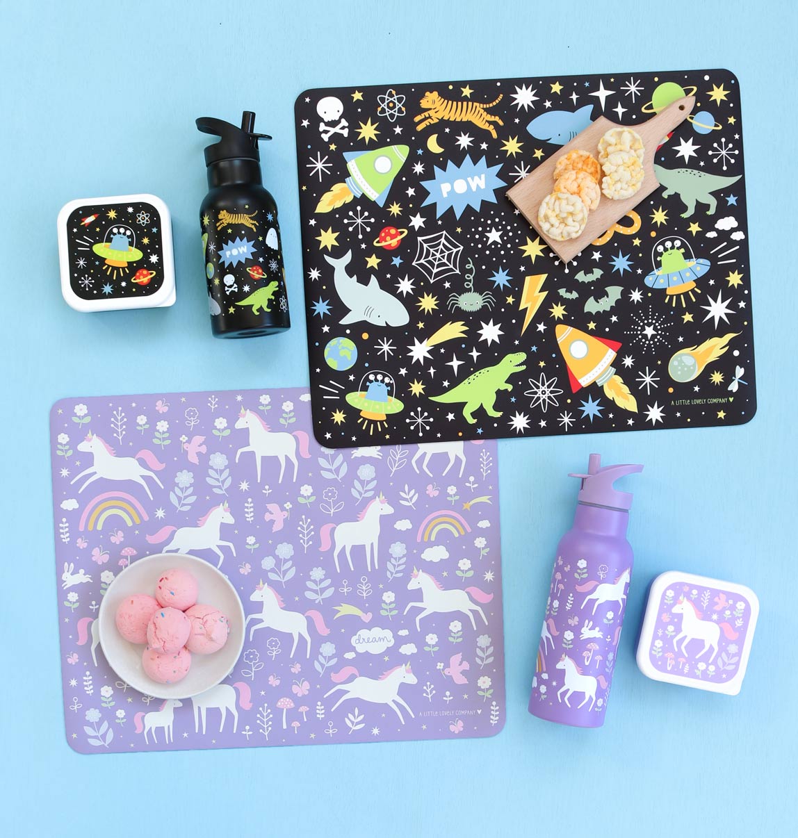 Set de table enfant - Unicorn Dreams – vue 5 – A Little Lovely Company