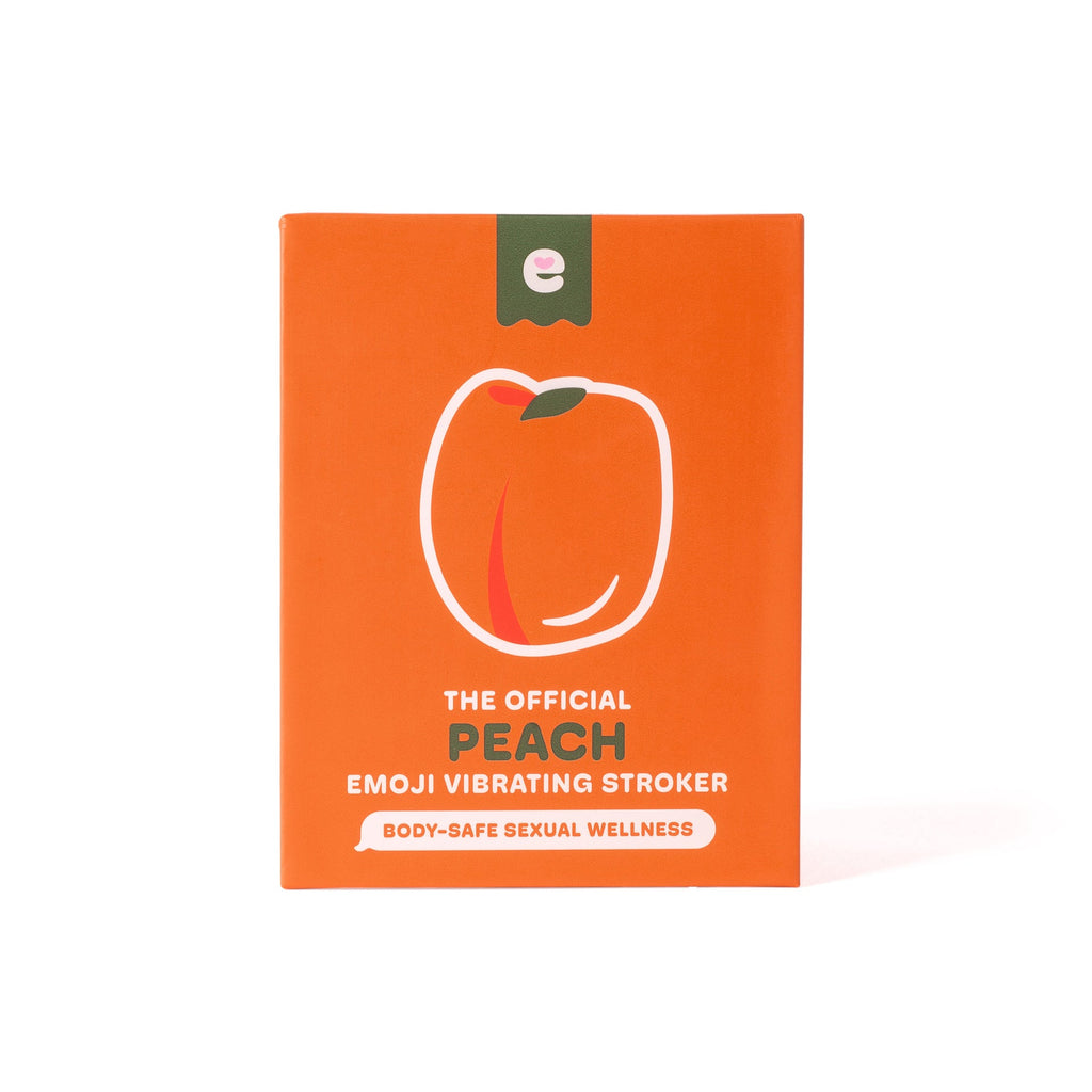 Boîte du Masturbateur Vibrant Pêche Emojibator – face avant