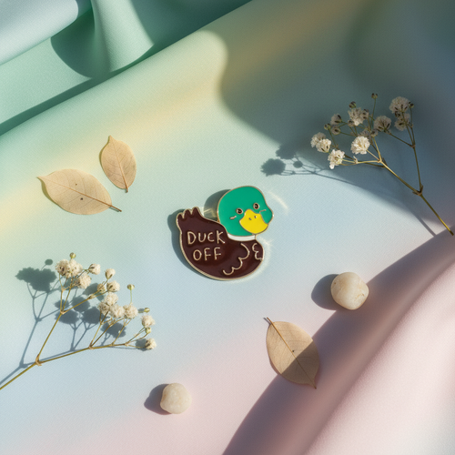 Pin's Canard Colvert Duck Off – visuel produit