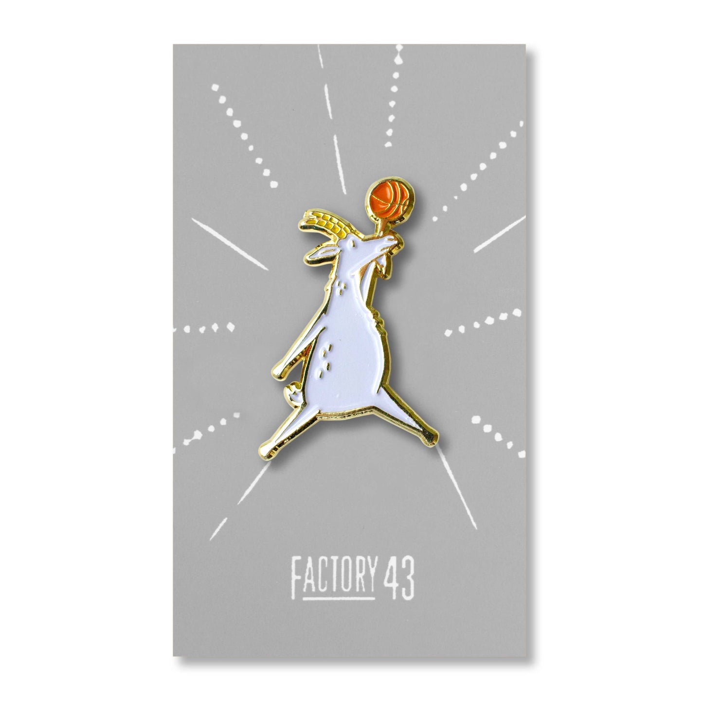 Pin's G.O.A.T Factory 43 CoinCaillerie