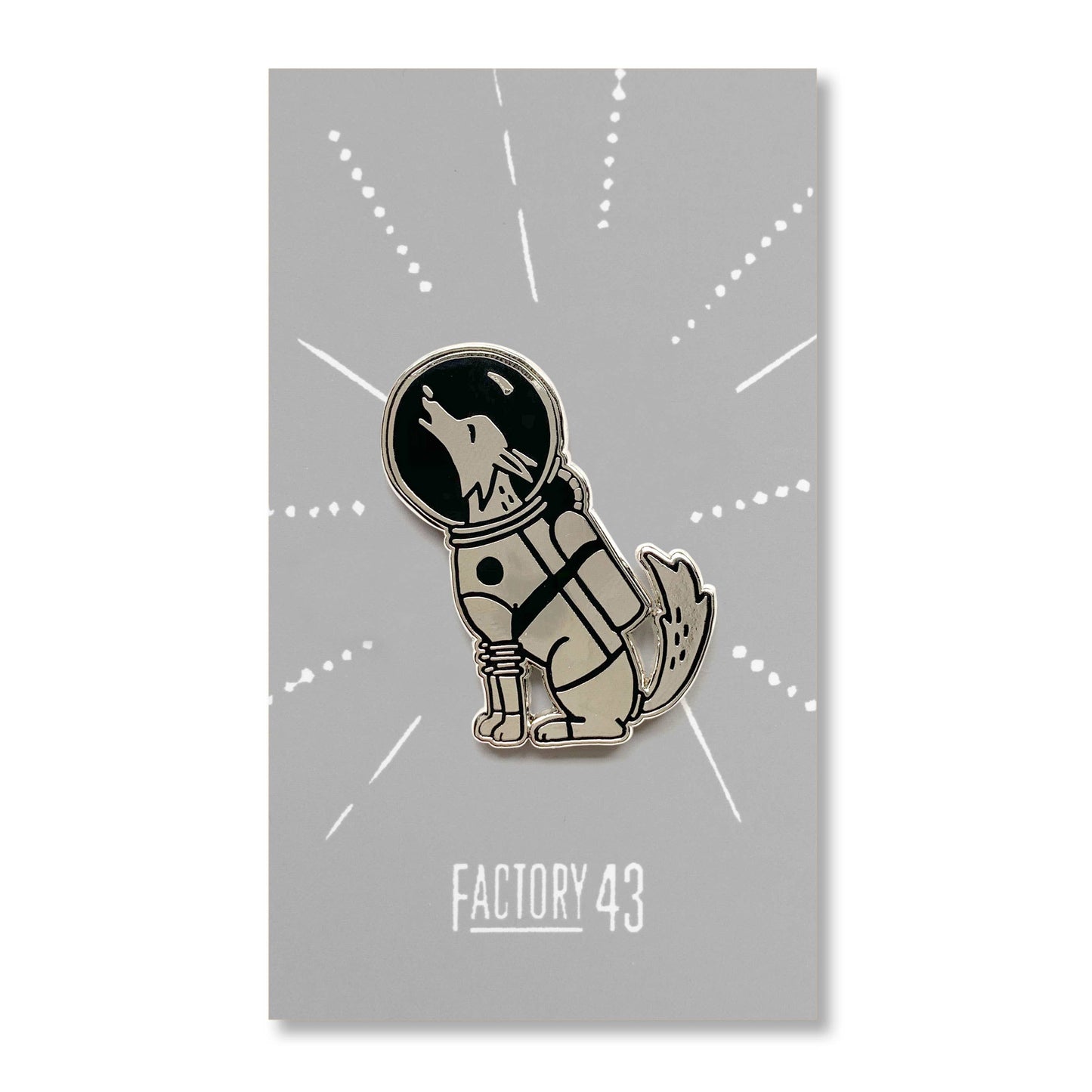 Pin's Chien Astronaute Factory 43 CoinCaillerie