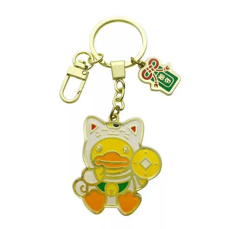 Porte-Clés Canard Chat Chanceux B.Duck  CoinCaillerie