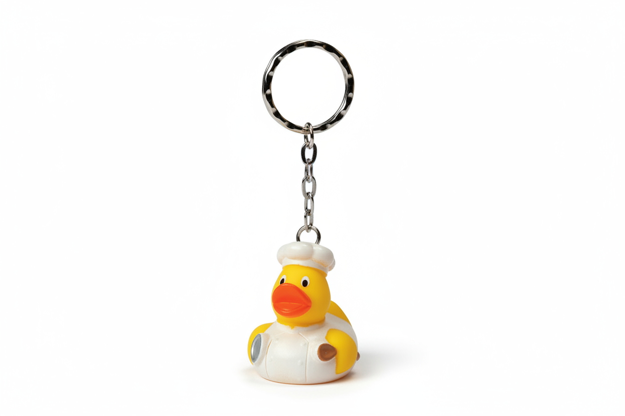 Duck Cook Keychain