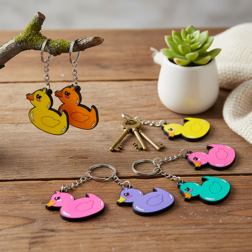 Porte-clés Canards en Couleur – vue produit 2